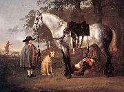 CUYP, Aelbert Grey Horse in a Landscape dfg oil painting